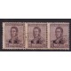 ARGENTINA SERVICIO OFICIAL GJ 463 BLOQUE DE 3 ESTAMPILLAS CON MATASELLO CABO DE LAS VIRGENES SANTA CRUZ RARISIMO